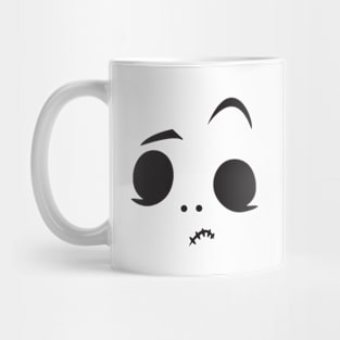 scary funny sweet face Mug